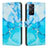 Coque Portefeuille Motif Fantaisie Livre Cuir Etui Clapet Y01X pour Xiaomi Redmi Note 11 Pro 4G Bleu