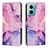 Coque Portefeuille Motif Fantaisie Livre Cuir Etui Clapet Y01X pour Xiaomi Redmi Note 11E 5G Violet