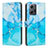 Coque Portefeuille Motif Fantaisie Livre Cuir Etui Clapet Y01X pour Xiaomi Redmi Note 12 4G Bleu