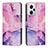 Coque Portefeuille Motif Fantaisie Livre Cuir Etui Clapet Y01X pour Xiaomi Redmi Note 12 Pro 5G Violet