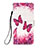 Coque Portefeuille Motif Fantaisie Livre Cuir Etui Clapet Y02B pour Apple iPhone 13 Rose Rouge