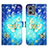 Coque Portefeuille Motif Fantaisie Livre Cuir Etui Clapet Y02B pour Motorola Moto G 5G (2023) Bleu Ciel