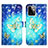 Coque Portefeuille Motif Fantaisie Livre Cuir Etui Clapet Y02B pour Motorola Moto G Power 5G (2023) Bleu Ciel