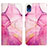 Coque Portefeuille Motif Fantaisie Livre Cuir Etui Clapet Y02B pour Samsung Galaxy A03 Core Rose Rouge