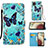 Coque Portefeuille Motif Fantaisie Livre Cuir Etui Clapet Y02B pour Samsung Galaxy A12 5G Bleu Ciel