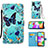 Coque Portefeuille Motif Fantaisie Livre Cuir Etui Clapet Y02B pour Samsung Galaxy A41 Petit