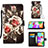 Coque Portefeuille Motif Fantaisie Livre Cuir Etui Clapet Y02B pour Samsung Galaxy A41 Petit