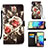 Coque Portefeuille Motif Fantaisie Livre Cuir Etui Clapet Y02B pour Samsung Galaxy A71 4G A715 Noir