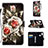 Coque Portefeuille Motif Fantaisie Livre Cuir Etui Clapet Y02B pour Samsung Galaxy M01s Petit