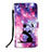 Coque Portefeuille Motif Fantaisie Livre Cuir Etui Clapet Y02B pour Xiaomi Mi 10S 5G Violet