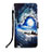 Coque Portefeuille Motif Fantaisie Livre Cuir Etui Clapet Y02B pour Xiaomi Redmi 10A 4G Bleu Royal