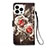 Coque Portefeuille Motif Fantaisie Livre Cuir Etui Clapet Y03B pour Apple iPhone 13 Pro Max Petit