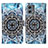 Coque Portefeuille Motif Fantaisie Livre Cuir Etui Clapet Y03B pour Motorola Moto G 5G (2023) Bleu