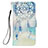 Coque Portefeuille Motif Fantaisie Livre Cuir Etui Clapet Y03B pour Samsung Galaxy A01 SM-A015 Bleu Clair