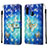 Coque Portefeuille Motif Fantaisie Livre Cuir Etui Clapet Y03B pour Samsung Galaxy A10e Bleu Ciel