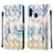 Coque Portefeuille Motif Fantaisie Livre Cuir Etui Clapet Y03B pour Samsung Galaxy A10e Bleu Clair