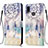 Coque Portefeuille Motif Fantaisie Livre Cuir Etui Clapet Y03B pour Samsung Galaxy A10s Bleu Clair