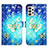 Coque Portefeuille Motif Fantaisie Livre Cuir Etui Clapet Y03B pour Samsung Galaxy A13 4G Bleu Ciel