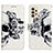 Coque Portefeuille Motif Fantaisie Livre Cuir Etui Clapet Y03B pour Samsung Galaxy A13 4G Noir