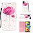 Coque Portefeuille Motif Fantaisie Livre Cuir Etui Clapet Y03B pour Samsung Galaxy A51 4G Rose