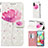 Coque Portefeuille Motif Fantaisie Livre Cuir Etui Clapet Y03B pour Samsung Galaxy A71 4G A715 Rose