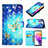 Coque Portefeuille Motif Fantaisie Livre Cuir Etui Clapet Y03B pour Samsung Galaxy A73 5G Petit