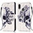 Coque Portefeuille Motif Fantaisie Livre Cuir Etui Clapet Y03B pour Samsung Galaxy M01s Noir