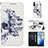 Coque Portefeuille Motif Fantaisie Livre Cuir Etui Clapet Y03B pour Samsung Galaxy S20 5G Noir