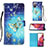 Coque Portefeuille Motif Fantaisie Livre Cuir Etui Clapet Y03B pour Samsung Galaxy S20 FE (2022) 5G Bleu Ciel