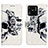 Coque Portefeuille Motif Fantaisie Livre Cuir Etui Clapet Y03B pour Xiaomi Redmi 10 India Noir