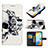 Coque Portefeuille Motif Fantaisie Livre Cuir Etui Clapet Y03B pour Xiaomi Redmi 10 Power Petit