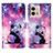 Coque Portefeuille Motif Fantaisie Livre Cuir Etui Clapet Y04B pour Motorola Moto G Stylus (2023) 4G Violet