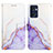 Coque Portefeuille Motif Fantaisie Livre Cuir Etui Clapet Y04B pour Oppo Find X5 Lite 5G Violet