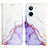 Coque Portefeuille Motif Fantaisie Livre Cuir Etui Clapet Y04B pour Realme 10 4G Violet