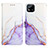 Coque Portefeuille Motif Fantaisie Livre Cuir Etui Clapet Y04B pour Realme Narzo 50i Violet