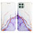 Coque Portefeuille Motif Fantaisie Livre Cuir Etui Clapet Y04B pour Samsung Galaxy A22 5G Violet