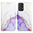 Coque Portefeuille Motif Fantaisie Livre Cuir Etui Clapet Y04B pour Samsung Galaxy A23 4G Violet