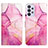 Coque Portefeuille Motif Fantaisie Livre Cuir Etui Clapet Y04B pour Samsung Galaxy A32 4G Rose Rouge