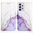 Coque Portefeuille Motif Fantaisie Livre Cuir Etui Clapet Y04B pour Samsung Galaxy A32 5G Violet