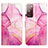 Coque Portefeuille Motif Fantaisie Livre Cuir Etui Clapet Y04B pour Samsung Galaxy S20 FE (2022) 5G Rose Rouge