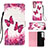 Coque Portefeuille Motif Fantaisie Livre Cuir Etui Clapet Y04B pour Samsung Galaxy S21 5G Petit