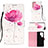 Coque Portefeuille Motif Fantaisie Livre Cuir Etui Clapet Y04B pour Samsung Galaxy S21 Ultra 5G Petit