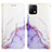 Coque Portefeuille Motif Fantaisie Livre Cuir Etui Clapet Y04B pour Vivo iQOO U3x 5G Violet