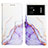 Coque Portefeuille Motif Fantaisie Livre Cuir Etui Clapet Y04B pour Xiaomi Poco M4 5G Violet