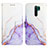 Coque Portefeuille Motif Fantaisie Livre Cuir Etui Clapet Y04B pour Xiaomi Redmi 9 Prime India Violet