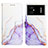 Coque Portefeuille Motif Fantaisie Livre Cuir Etui Clapet Y04B pour Xiaomi Redmi Note 11R 5G Violet