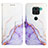 Coque Portefeuille Motif Fantaisie Livre Cuir Etui Clapet Y04B pour Xiaomi Redmi Note 9 Violet