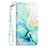 Coque Portefeuille Motif Fantaisie Livre Cuir Etui Clapet Y05B pour Samsung Galaxy A32 4G Vert