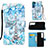 Coque Portefeuille Motif Fantaisie Livre Cuir Etui Clapet Y05B pour Samsung Galaxy S21 FE 5G Petit
