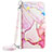 Coque Portefeuille Motif Fantaisie Livre Cuir Etui Clapet YB1 pour Nokia G22 Rose